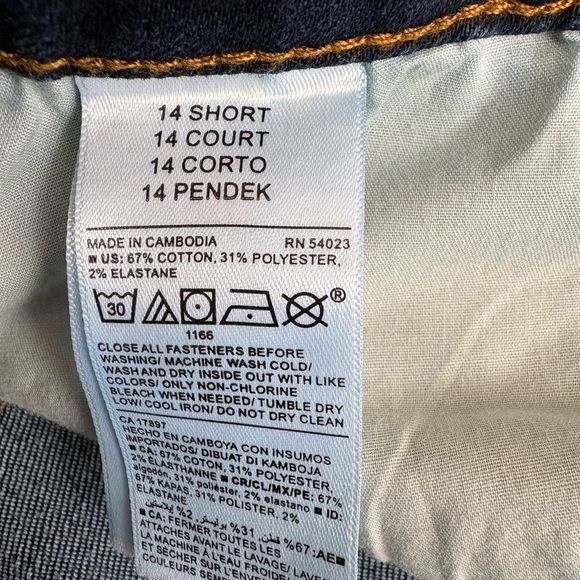 Old Navy Mid-Rise Power Slim Straight Leg Jeans Size 14 Short - Picture 6 of 9